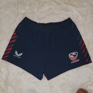Castore USA Rugby Pro Home Shorts Navy Athletic Womens Size M
